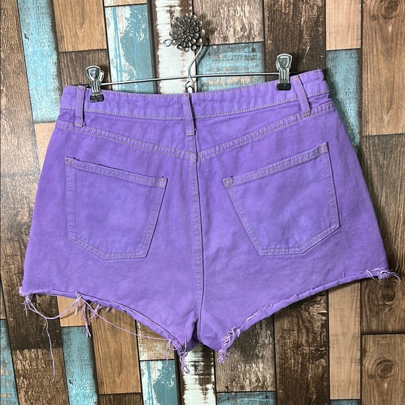 Wild fable Purple dyed Denim Women's Shorts - Picture 8 of 10